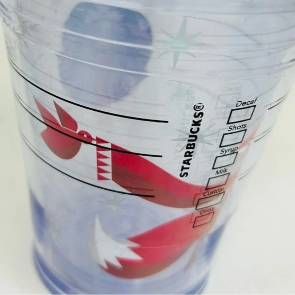 Starbucks 2012 12oz Holiday Tumbler Red Fox